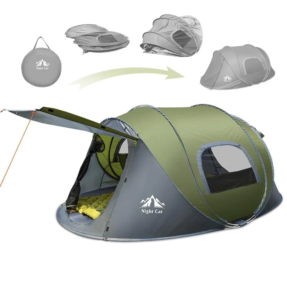 Doppeltes Pop-up Wasserdichtes Campingzelt