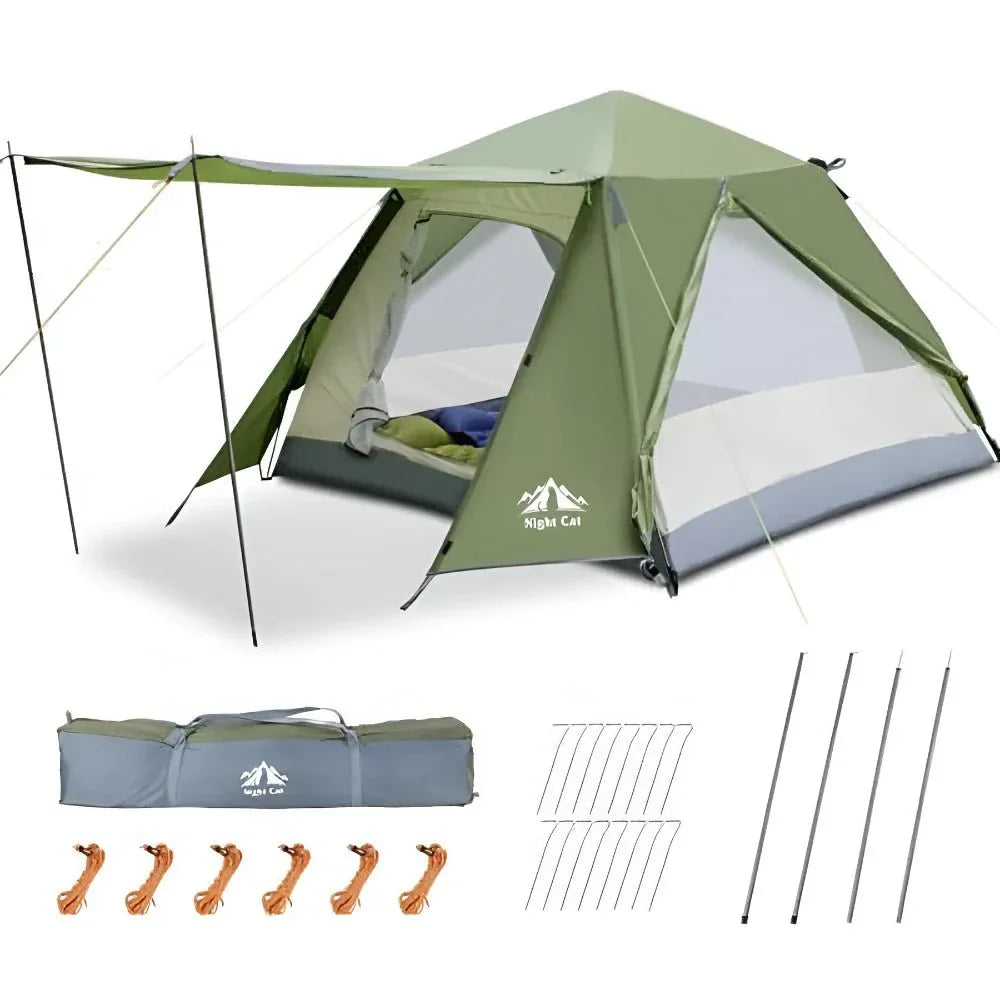 Doppeltes Pop-up Wasserdichtes Campingzelt