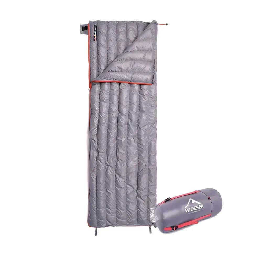 Daunengefüllter wasserdichter tragbarer Camping-Schlafsack