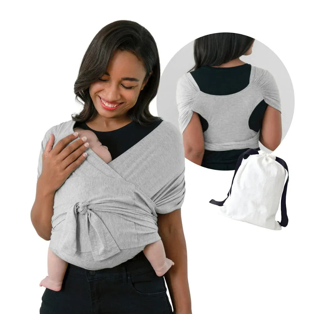 Écharpe de portage simple en coton croisé pour bébé - Type X - Porte-bébé pour nouveau-né