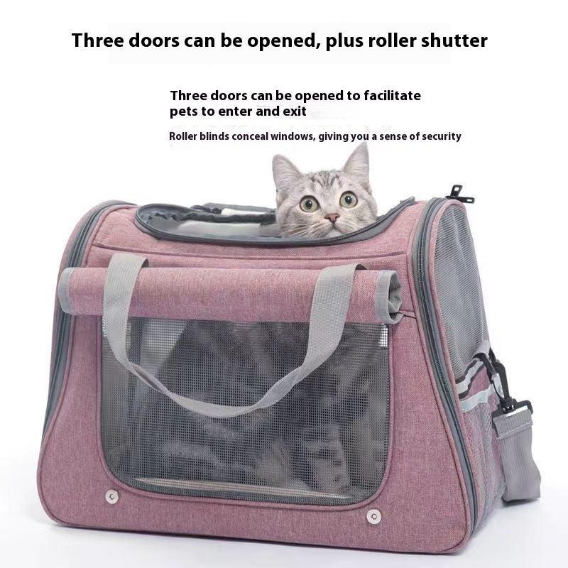 Sac de transport pour chat spacieux, respirant et portable