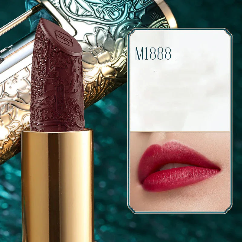 Concentric Lock Lippenstift, geprägtes mattes Finish