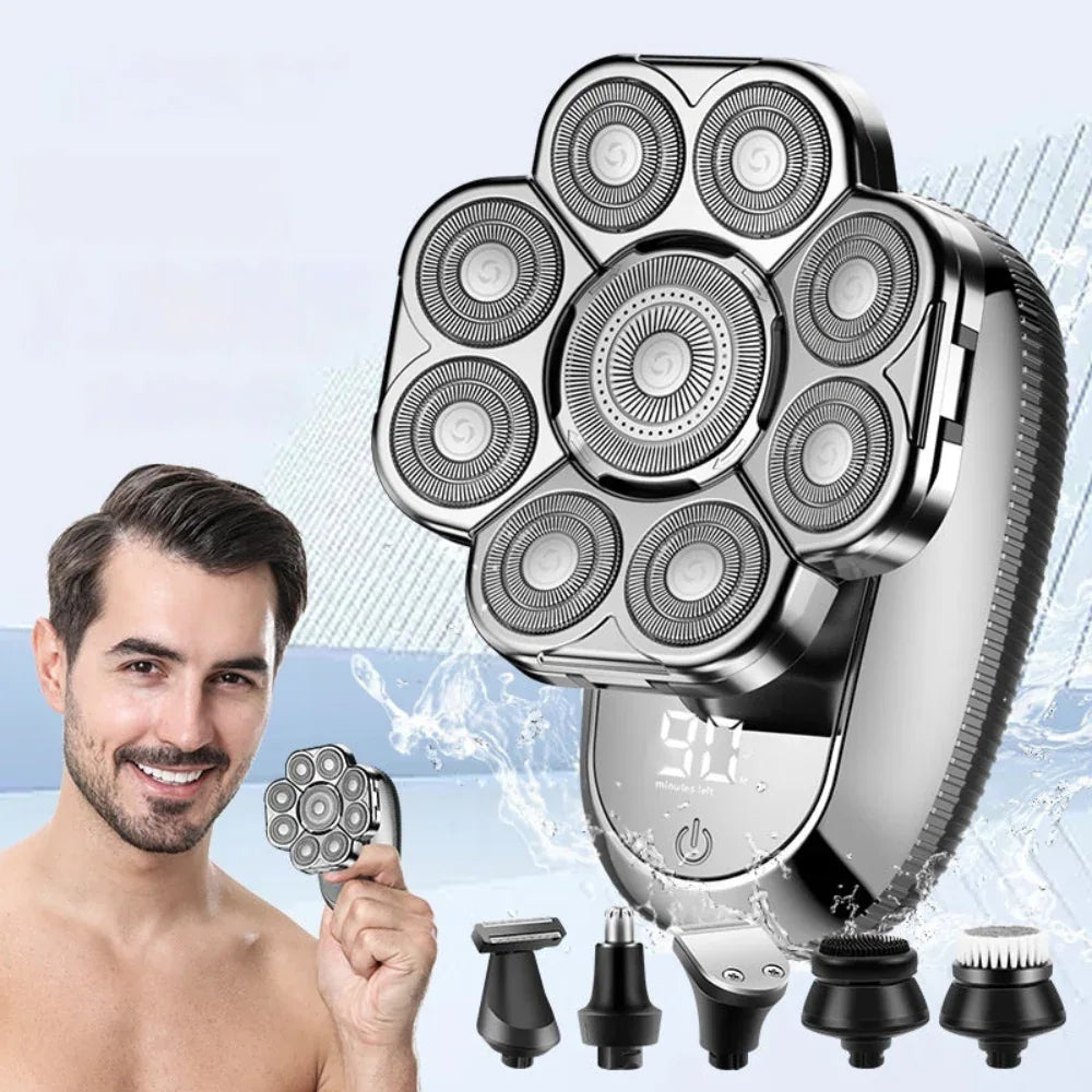 Herren Digitalanzeige Multifunktionaler Elektrorasierer