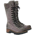 Bottes mi-hautes à lacets pour femmes, grandes tailles, collection automne-hiver
