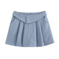 Jupe plissée taille haute style universitaire européen et américain