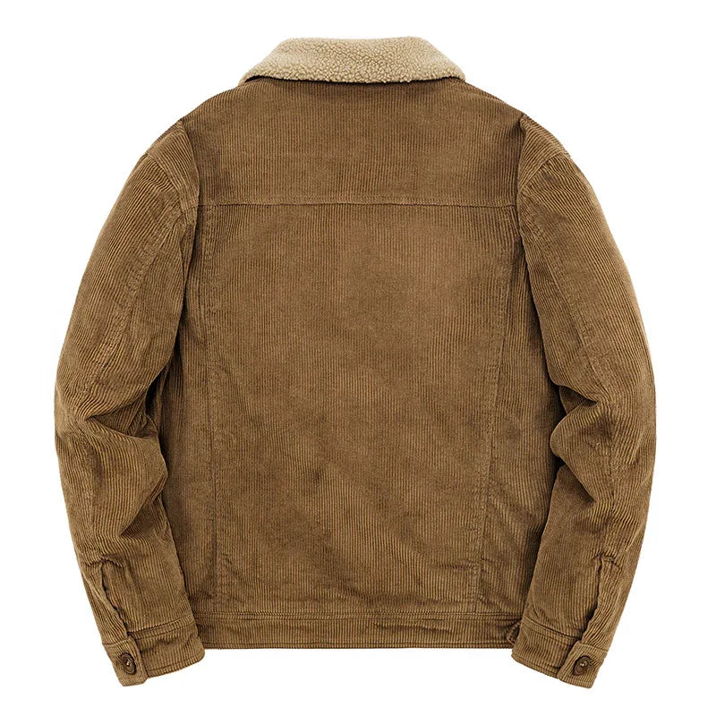 Blouson court pour homme, doublé polaire, manteau matelassé en coton