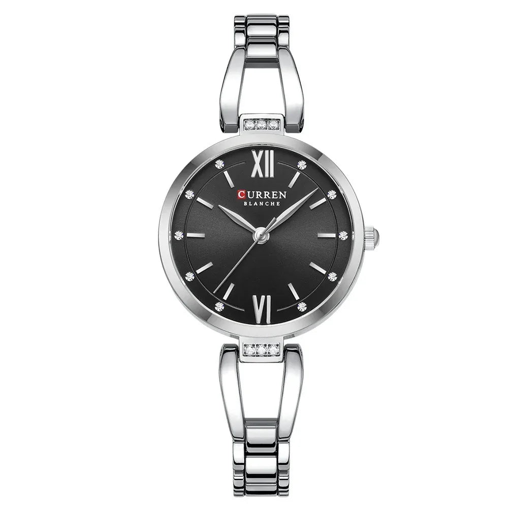 Kleine Zifferblatt Wasserdicht Einfache Damen Quarz-Armbanduhr