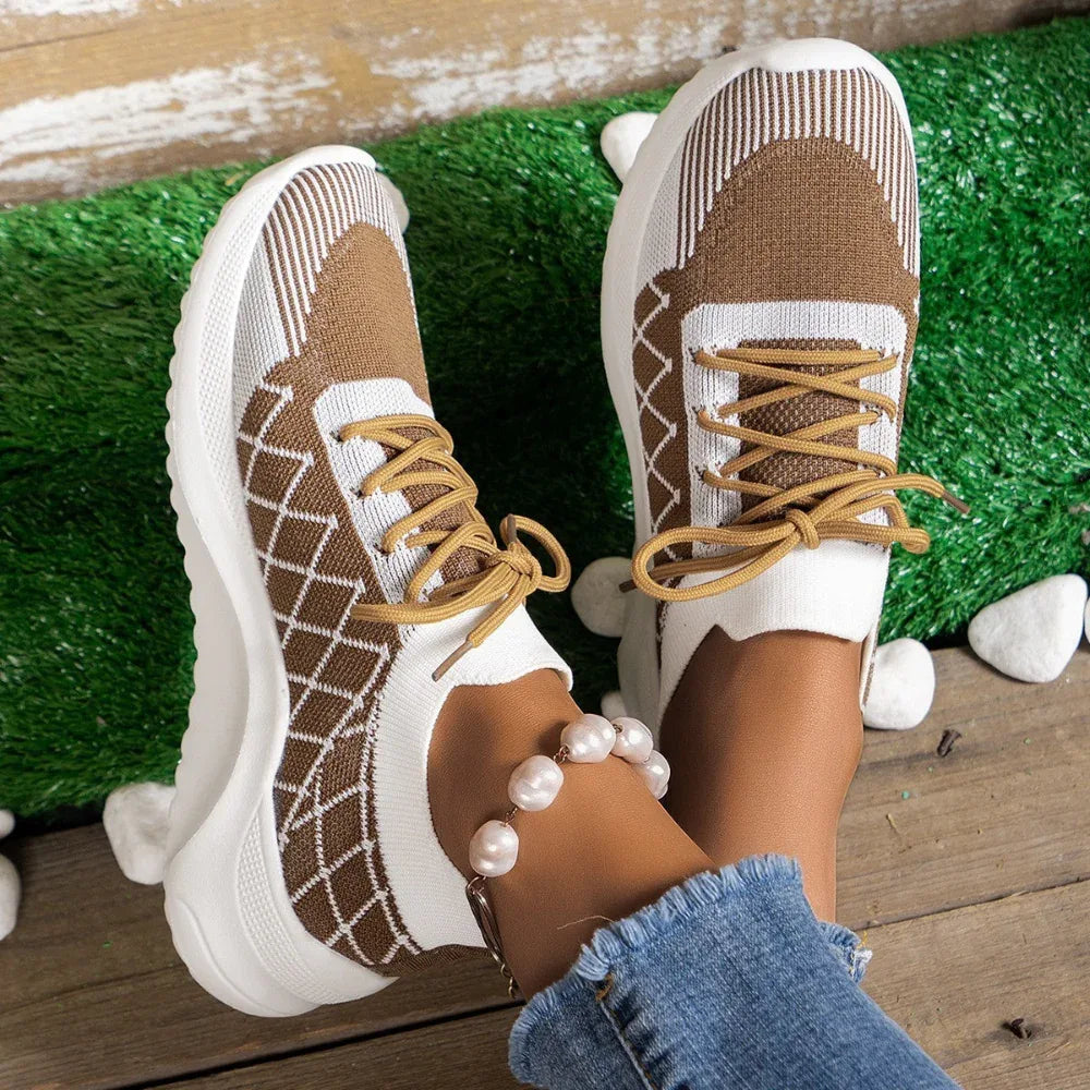 Baskets Flyknit décontractées pour femmes rondes