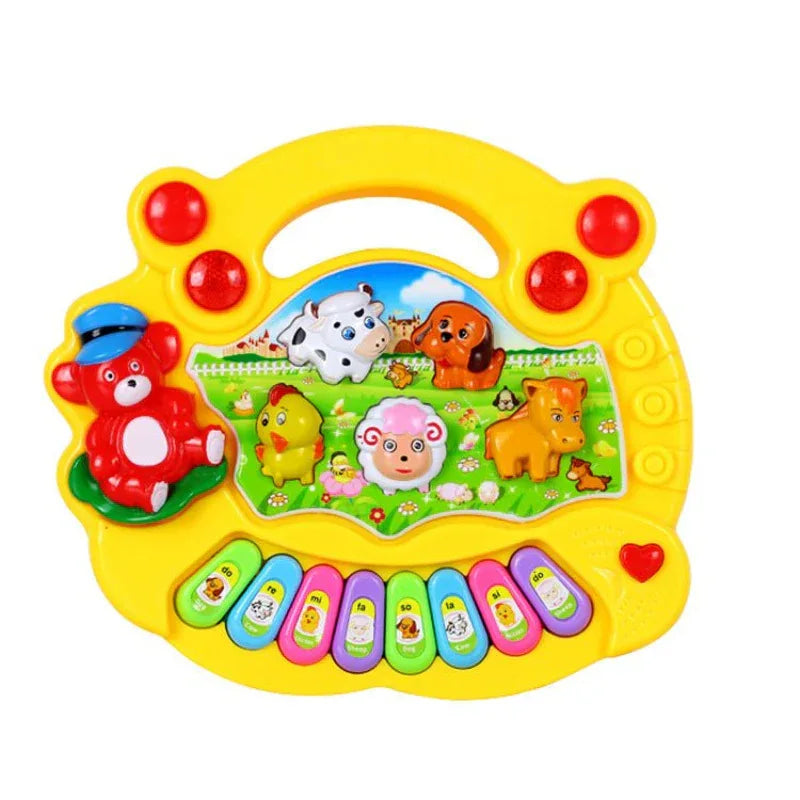 Instruments de Musique Clavier Animaux de la Ferme Jouets Éducatifs pour Bébé Enfant