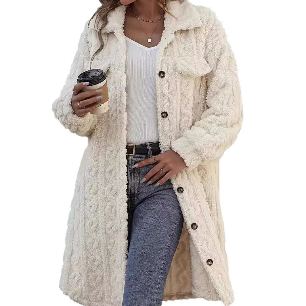 Manteau Long Décontracté Femme