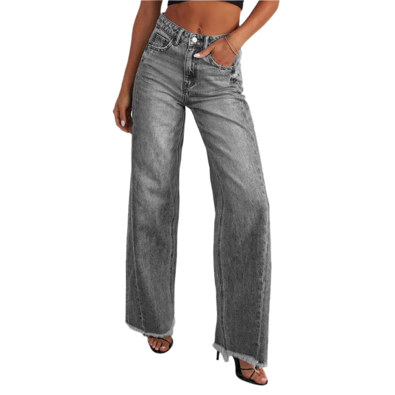Modische High-Waist-Damen-Slim-Fit-Jeans