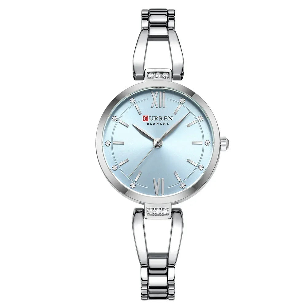 Kleine Zifferblatt Wasserdicht Einfache Damen Quarz-Armbanduhr