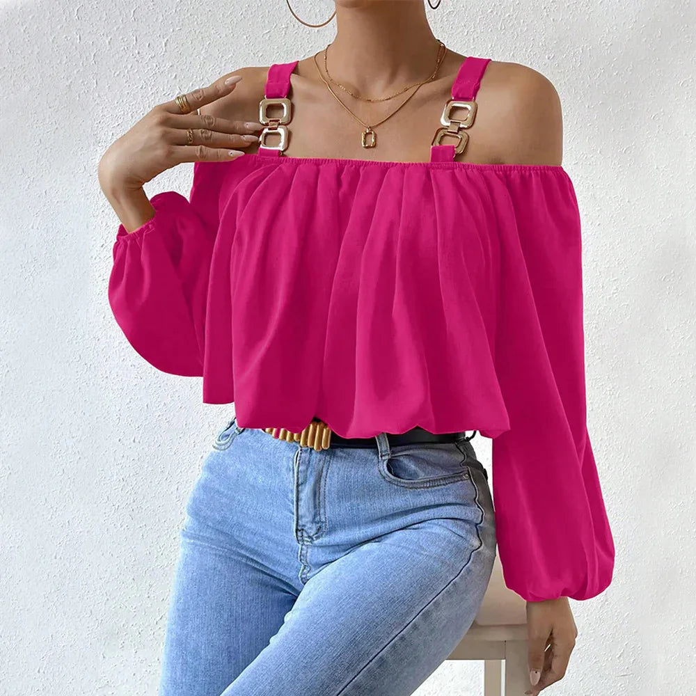 Crop top ample à manches chauve-souris pour femme