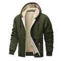Sweat-shirt en molleton d'hiver décontracté et chaud avec capuche doublée Sherpa