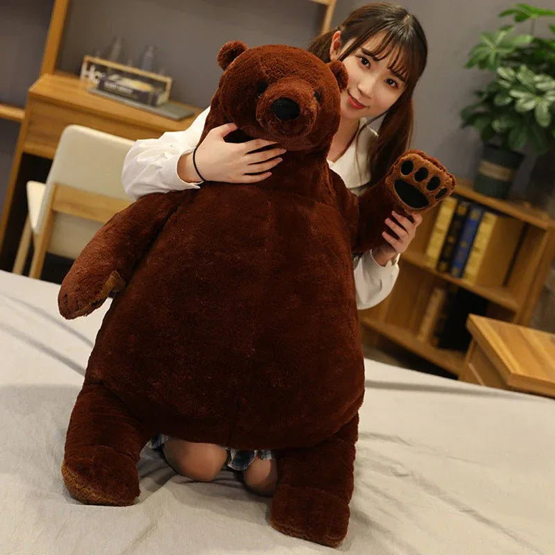 Grande peluche ourson marron 100 cm