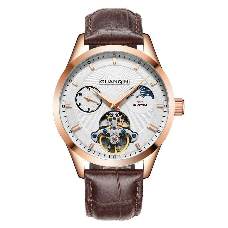 Guanqin Hohl-Herrenuhr aus Edelstahl