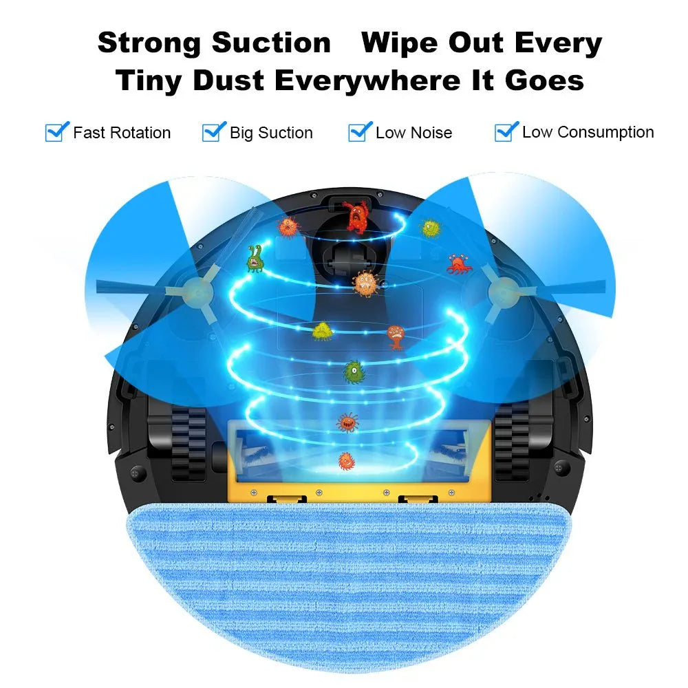 Robot Aspirateur Intelligent de Balayage et de Navigation Automatique