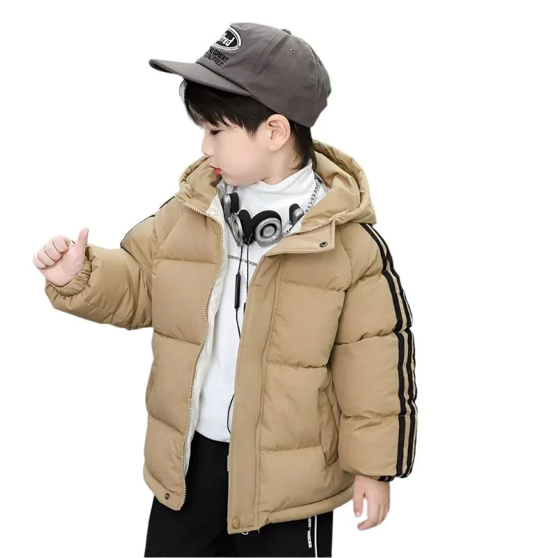 Kapuzen-Warme Dicke Winterjacke Für Jungen