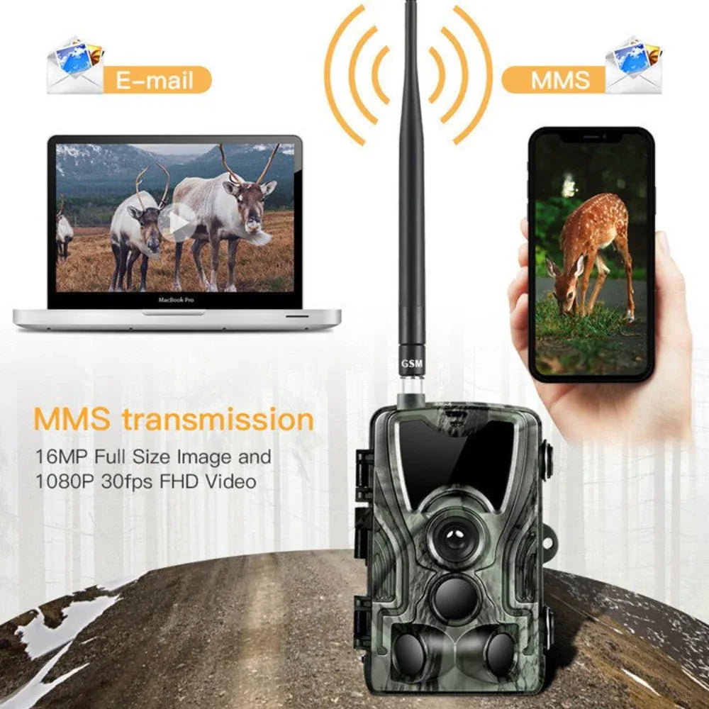 Caméra de chasse-Piège photographique HC801A Vision nocturne Déclenchement Surveillance 1080P 16MP