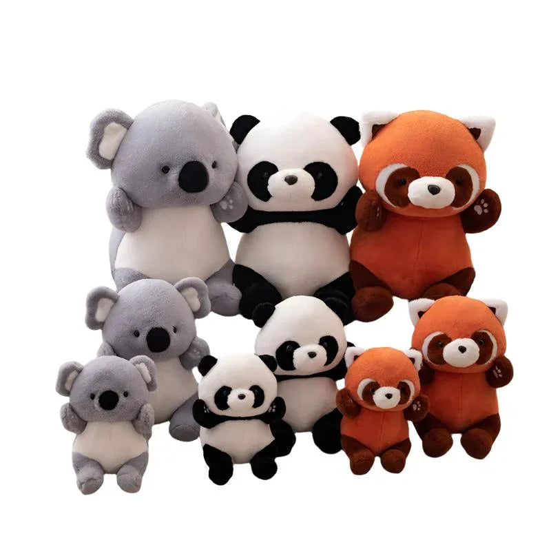 Koala-Panda-Waschbär-Plüschtiere