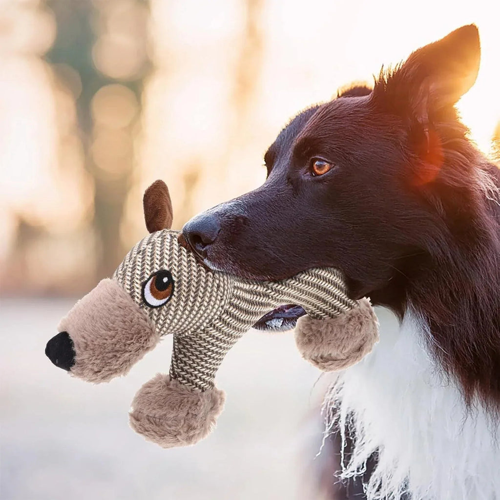 Große quietschende Stofftier-Hundekauspielzeuge