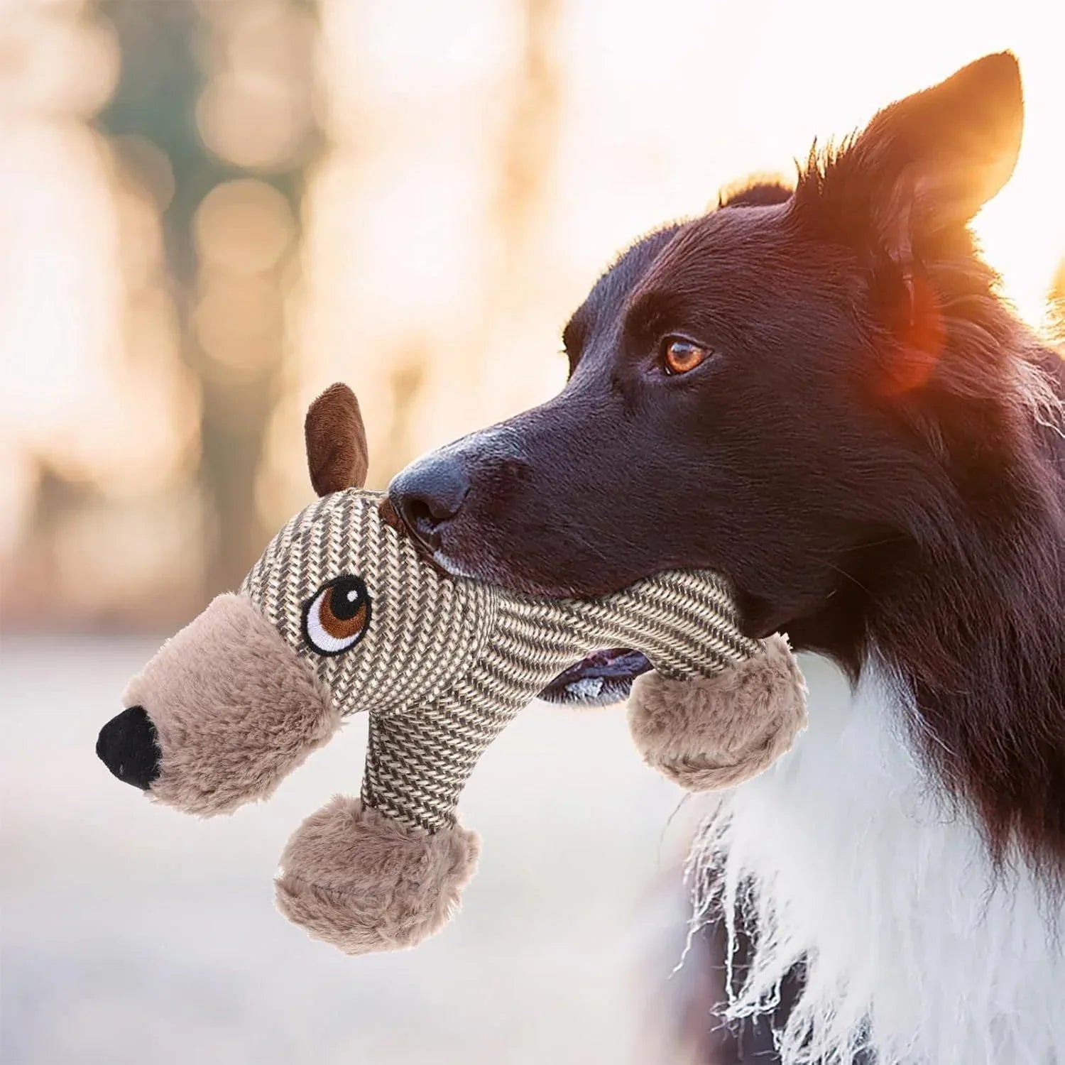 Large Squeaky Stuffed Animals Dog Plush Chew Toys