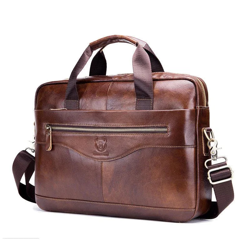 Sac à bandoulière en cuir pour ordinateur portable pour homme