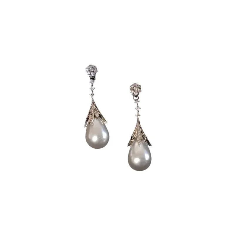 Boucles d'oreilles perles de luxe léger haut de gamme