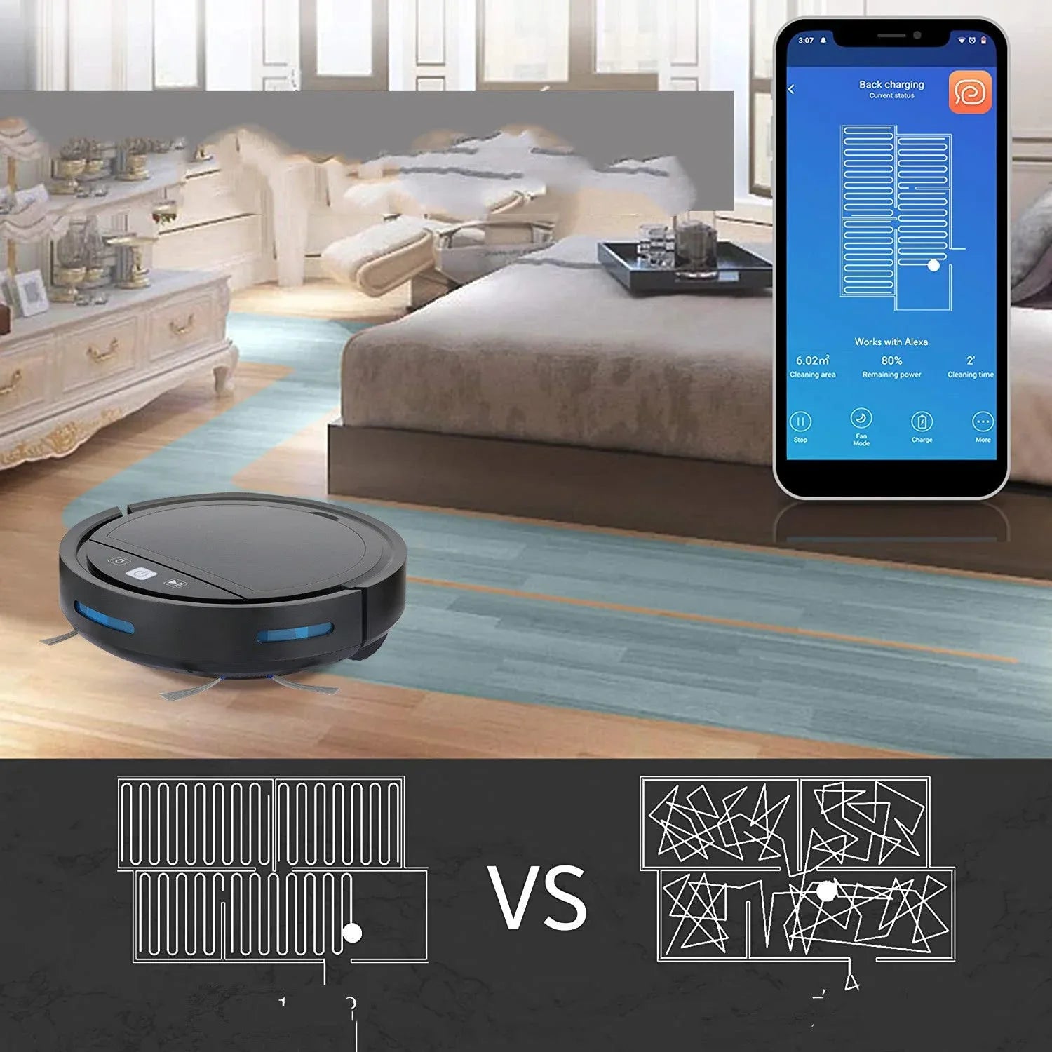 Aspirateur robot intelligent et silencieux pour le nettoyage domestique