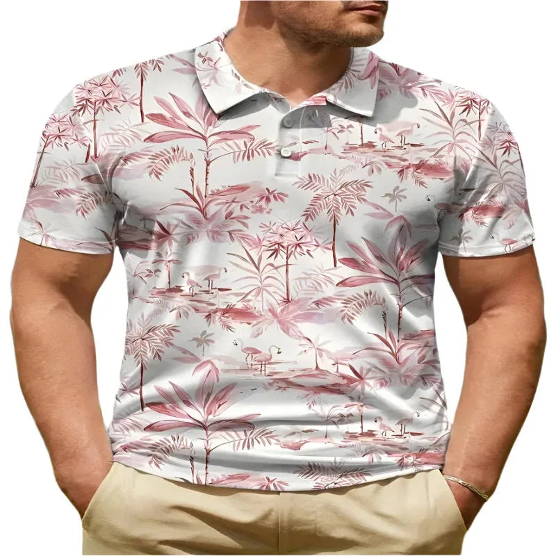 Polos Homme Respirants à Manches Courtes Tendance