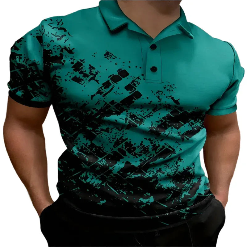 Polos Homme Respirants à Manches Courtes Tendance