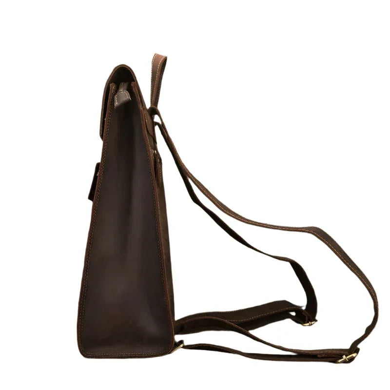 Lässiger britischer Herren-Lederrucksack