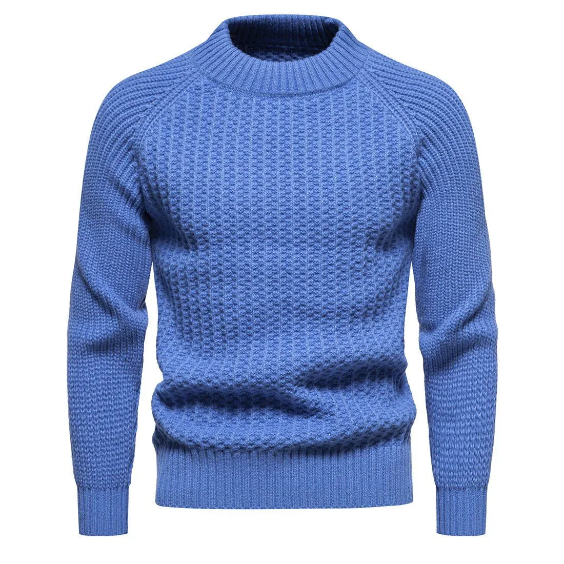 Herren Freizeit-Strickpullover, unifarben, Rundhalsausschnitt, locker geschnitten