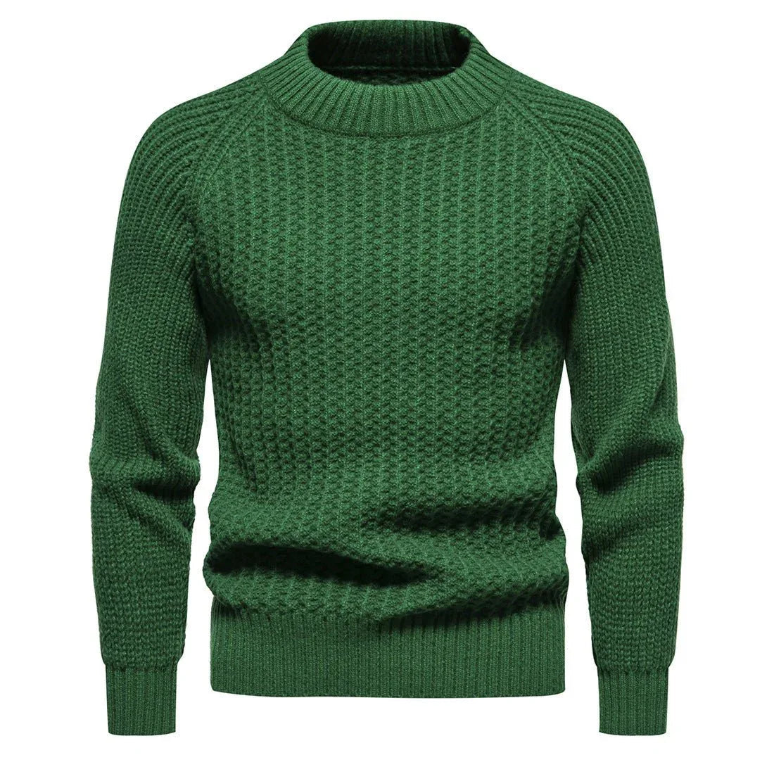Herren Freizeit-Strickpullover, unifarben, Rundhalsausschnitt, locker geschnitten