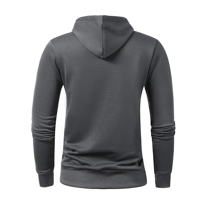 Sweat à capuche uni sport décontracté pour homme