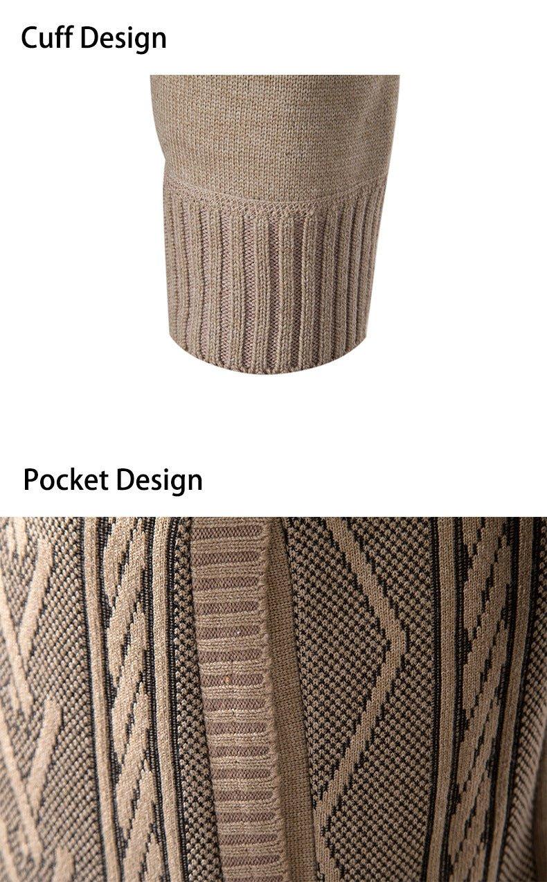 Herren Pullover mit Stehkragen für die Freizeit