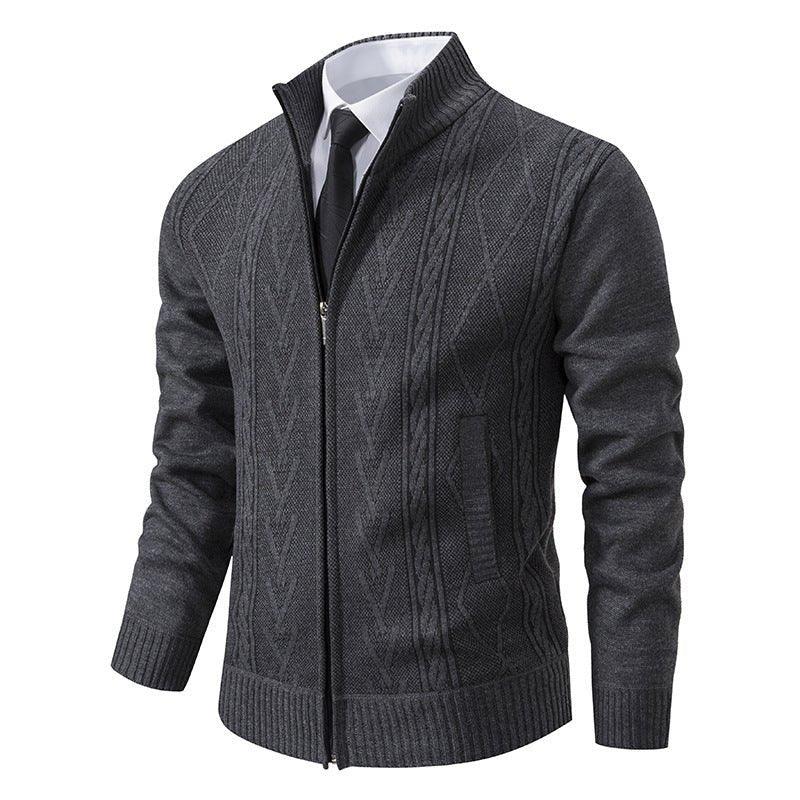 Herren Pullover mit Stehkragen für die Freizeit