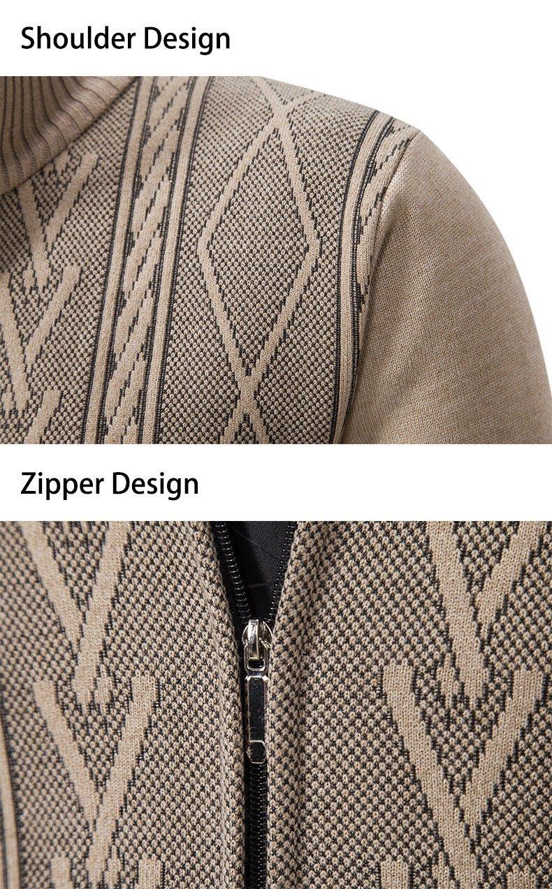 Herren Pullover mit Stehkragen für die Freizeit