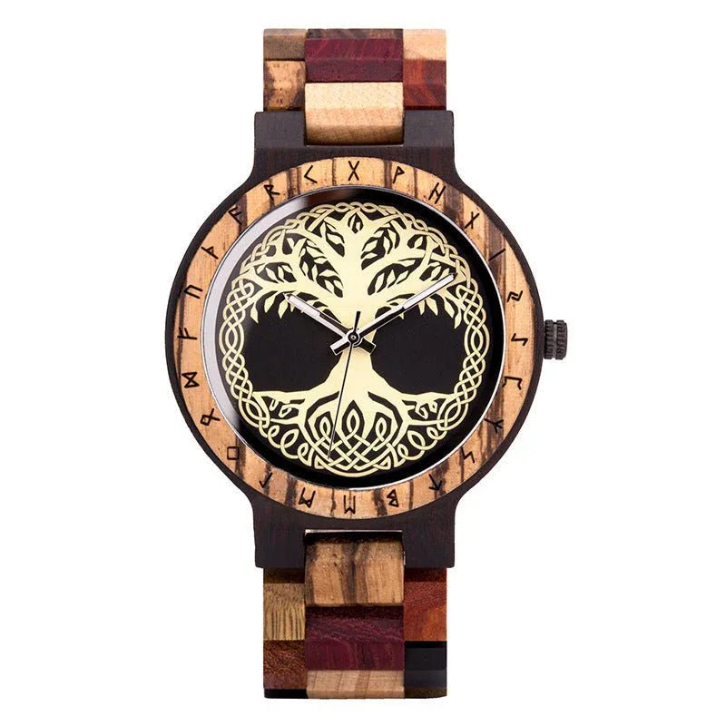 Montre Homme Créative en Bois à Quartz