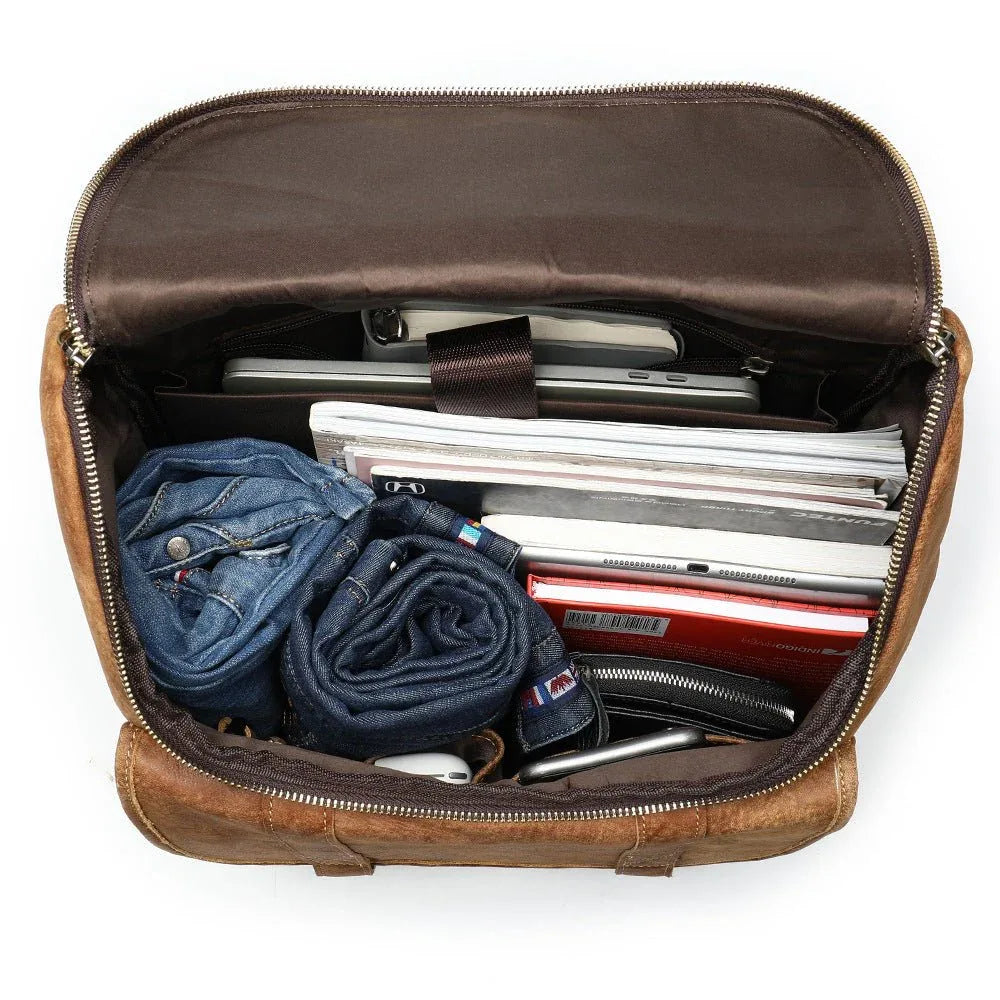 Eleganter Herrenrucksack aus Rindsleder