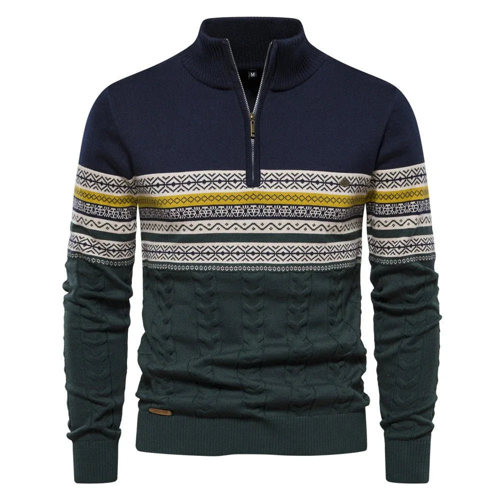 Herren Pullover mit Stehkragen