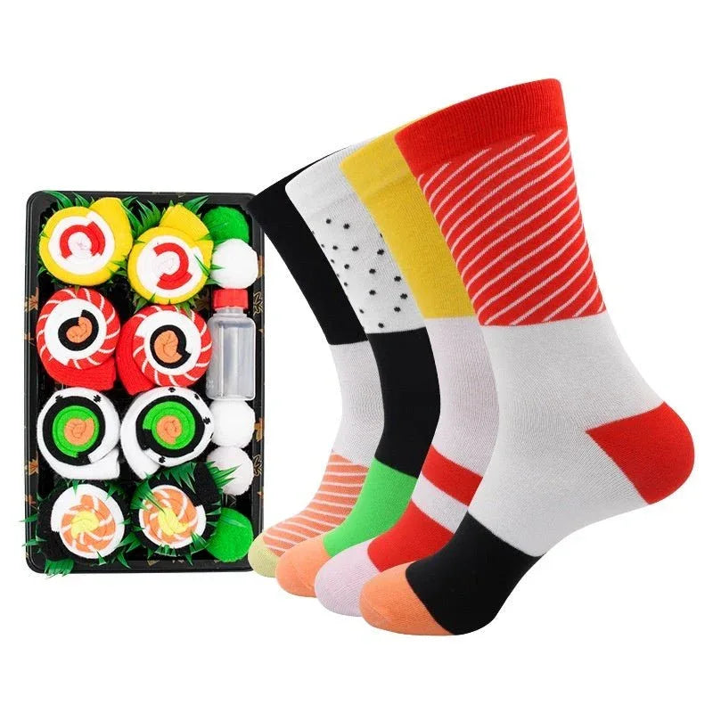Chaussettes en coton Sushi amusantes et créatives