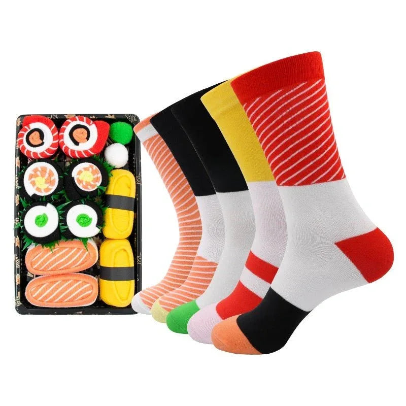 Chaussettes en coton Sushi amusantes et créatives