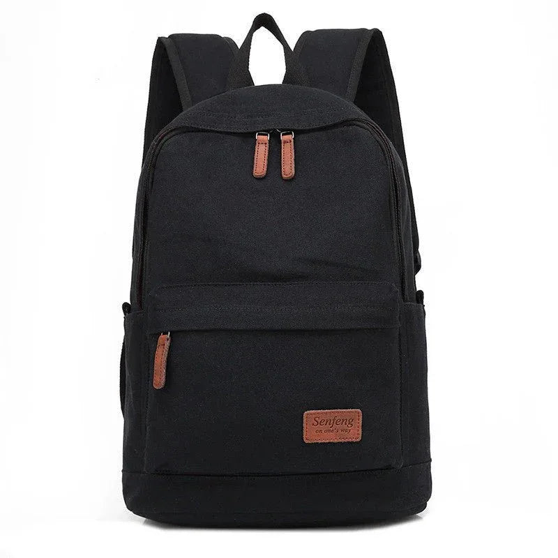 Sac à dos de voyage pour ordinateur en toile grande capacité pour homme