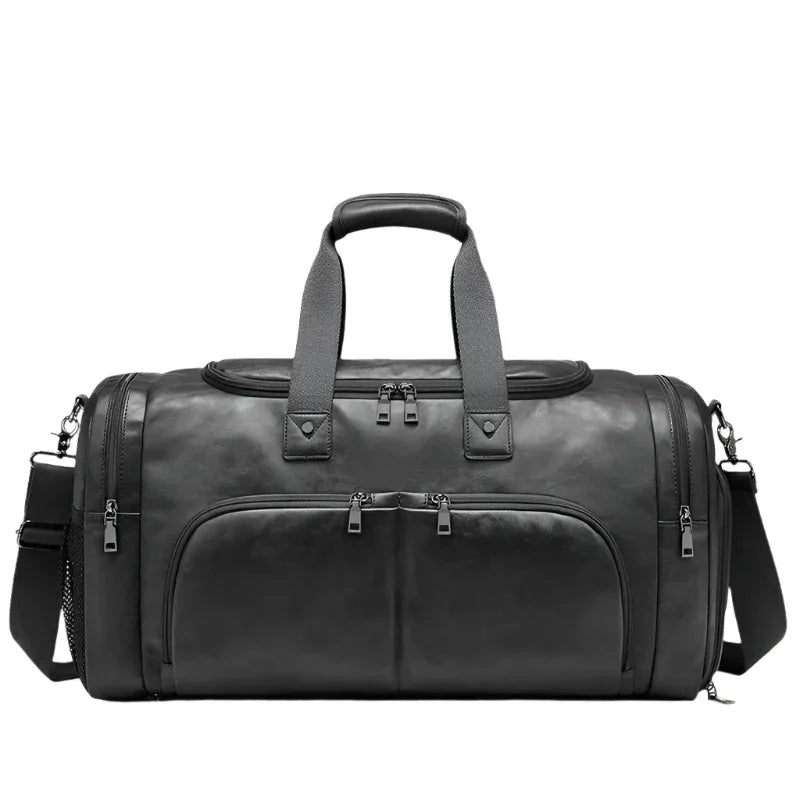 Sac de Voyage/Week-end en Cuir pour Homme avec Bandoulière Amovible