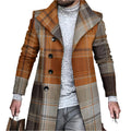 Manteau long chaud en polyester pour homme