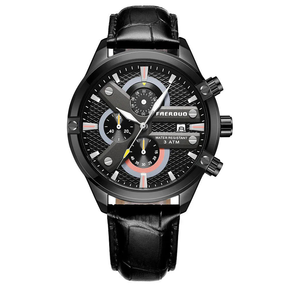 Herren Multifunktions-Business-Armbanduhren, wasserdicht bis 30M