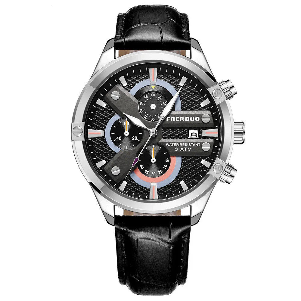 Herren Multifunktions-Business-Armbanduhren, wasserdicht bis 30M