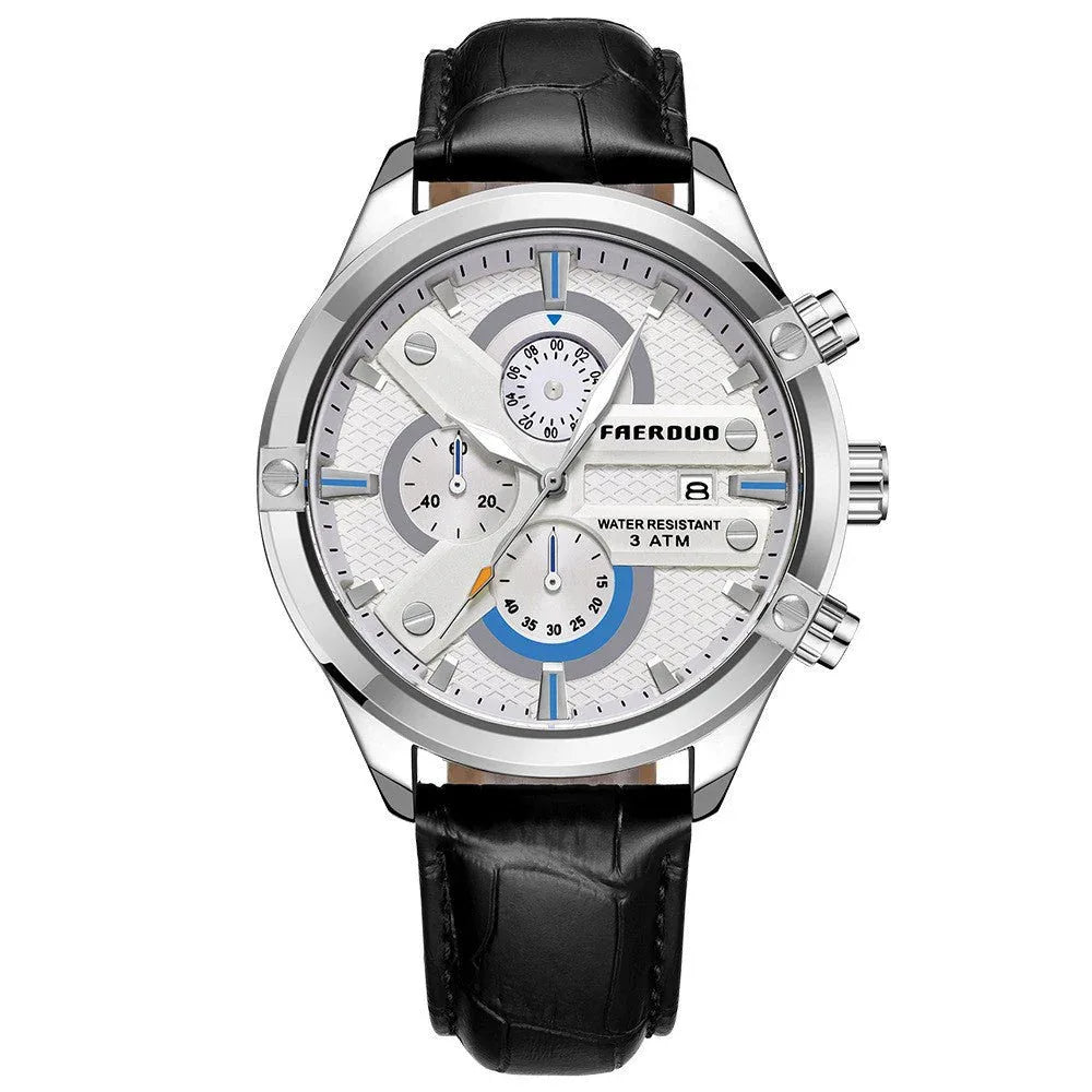 Herren Multifunktions-Business-Armbanduhren, wasserdicht bis 30M