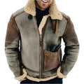 Veste d'hiver chaude matelassée en laine pour homme